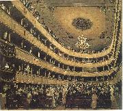 Gustav Klimt Zuschauerraum im Alten Burgtheater in Wien oil on canvas